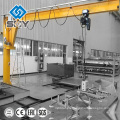 Column Mounted Electric Arm Slewing Jib Crane with Monorail Hoist